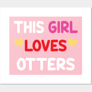 Otter Girl Posters and Art